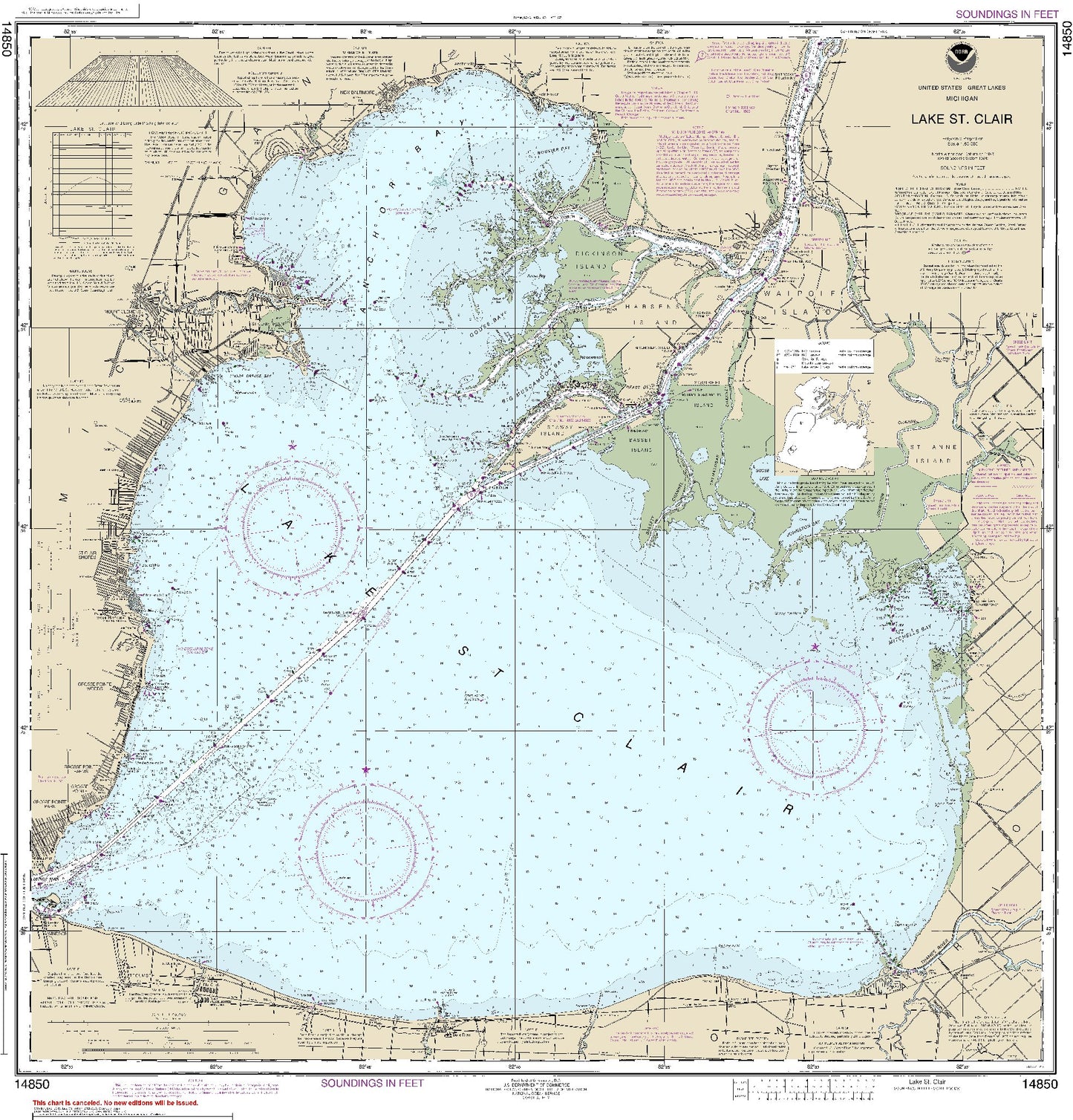 Lake St. Clair (14850) by NOAA