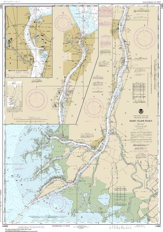 Saint Clair River (14852) by NOAA