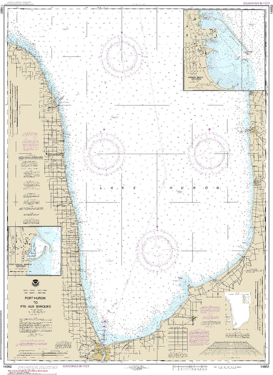 Port Huron to Pte. Aux Barques (14862) by NOAA