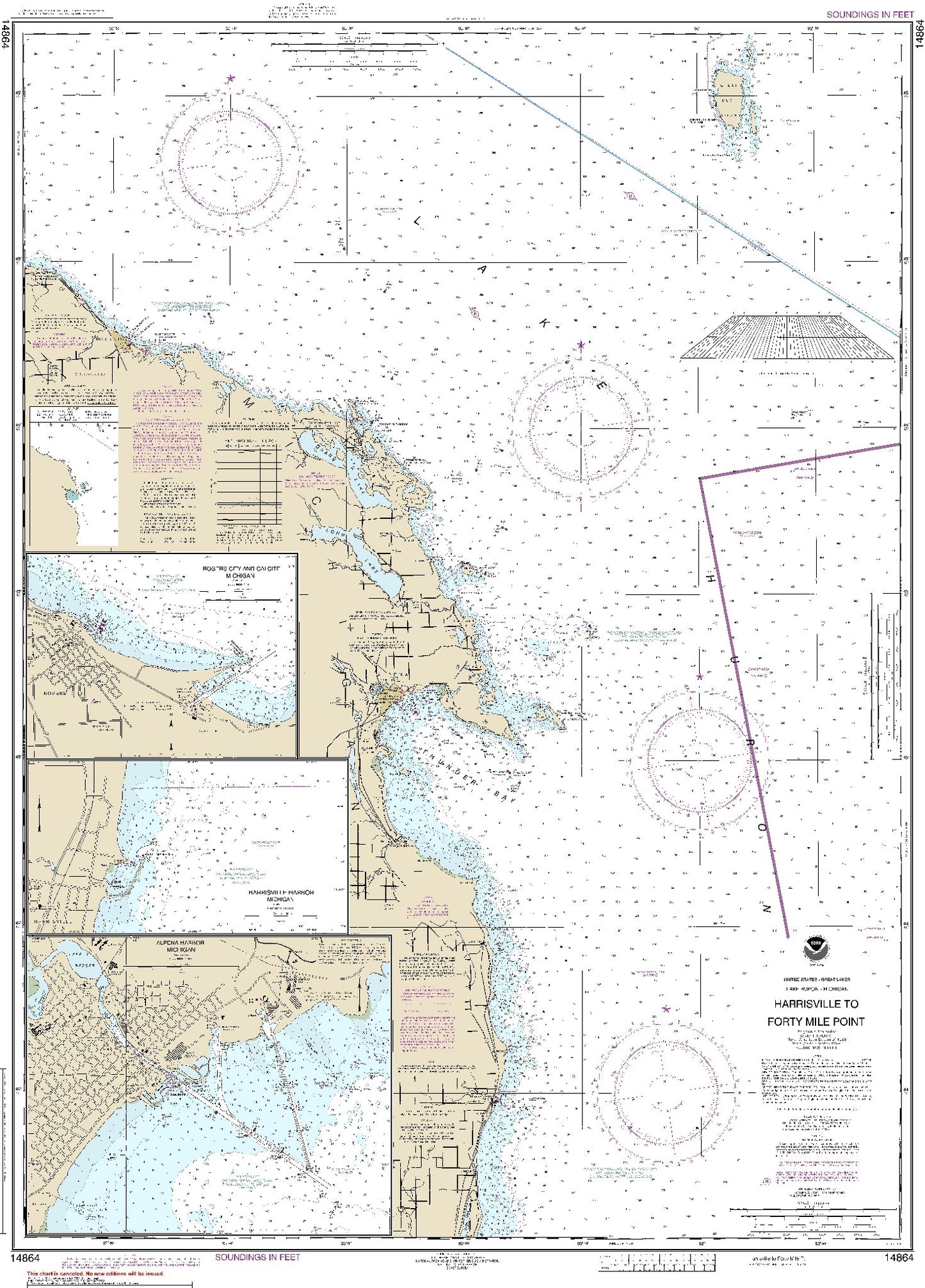 Harrisville to Forty Mile Point (14864) by NOAA