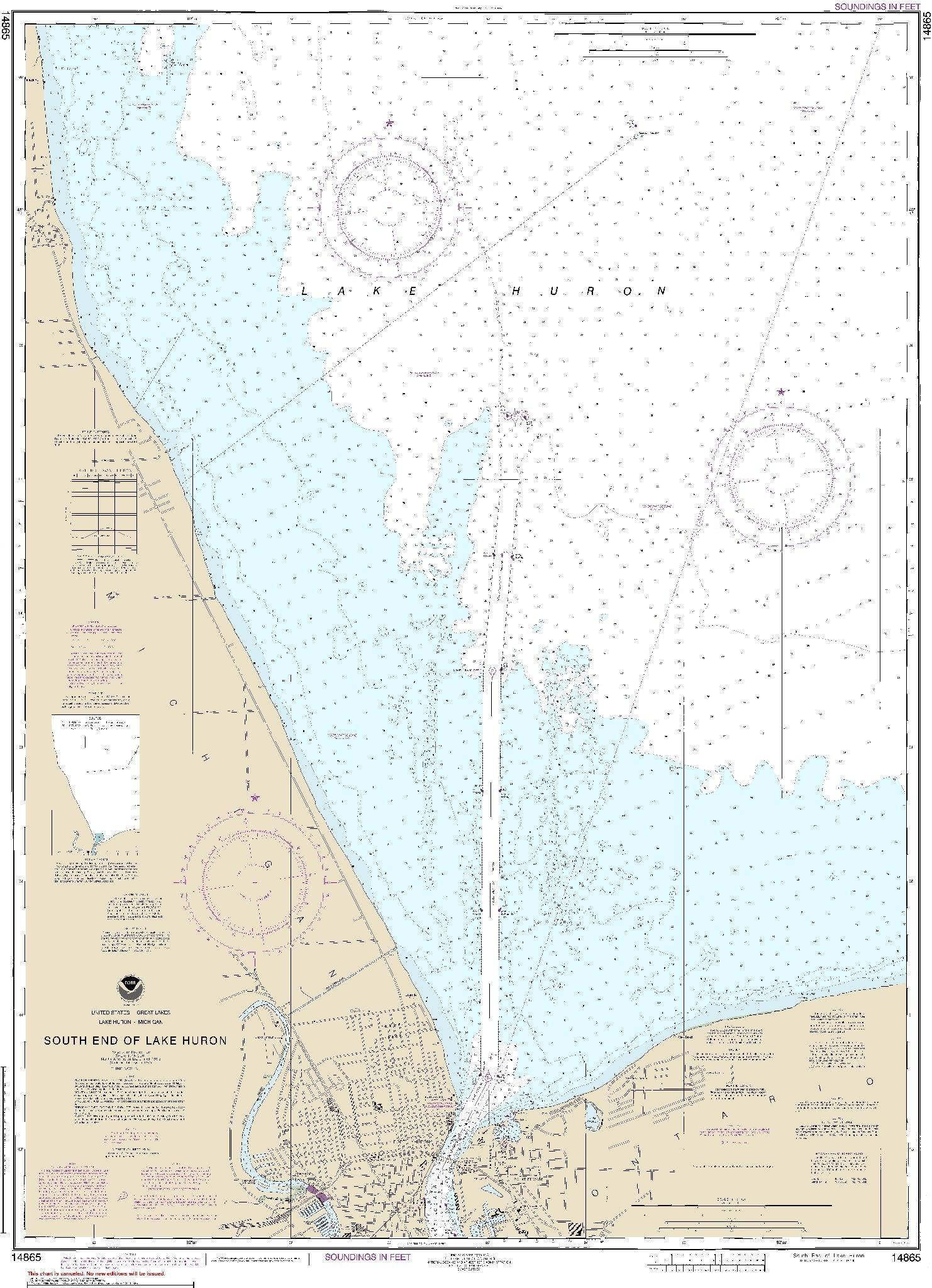 South End of Lake Huron (14865) by NOAA