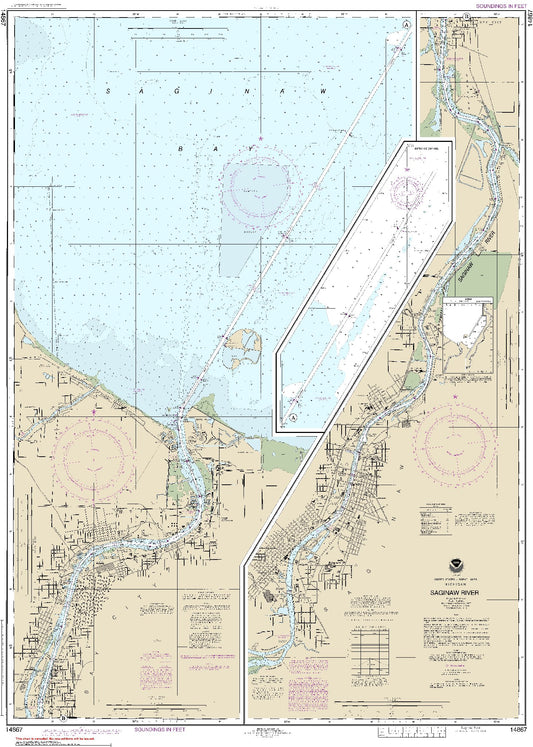 Bay City to Saginaw Bay (14867) by NOAA