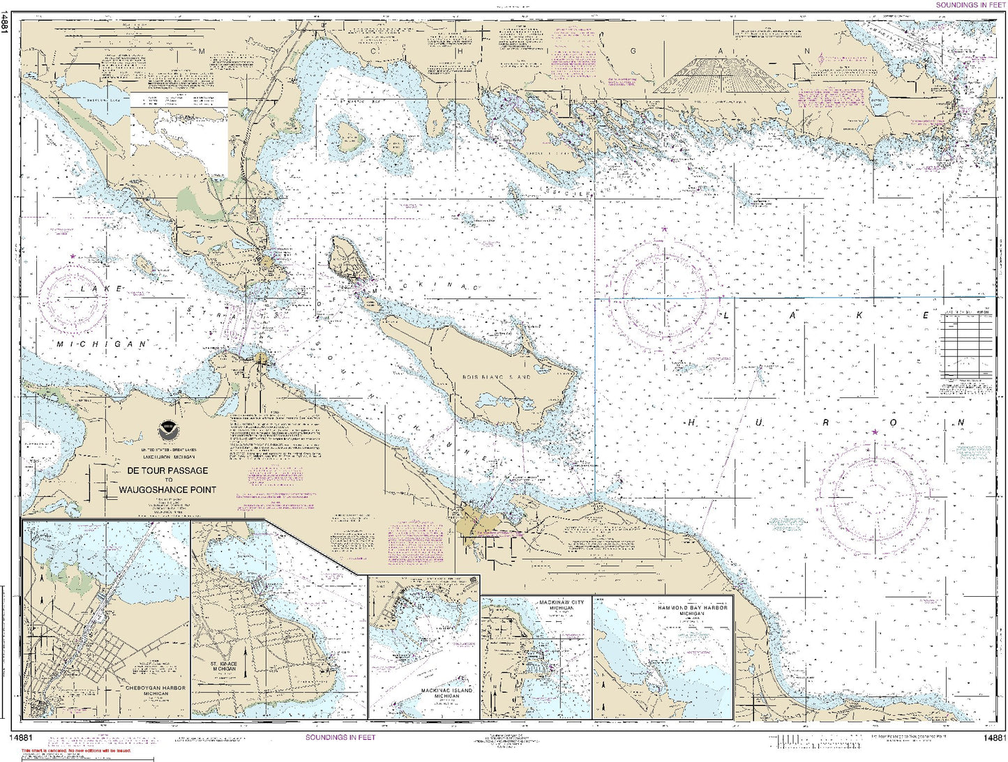 De Tour Passage to Waugoshance Point (14881) by NOAA