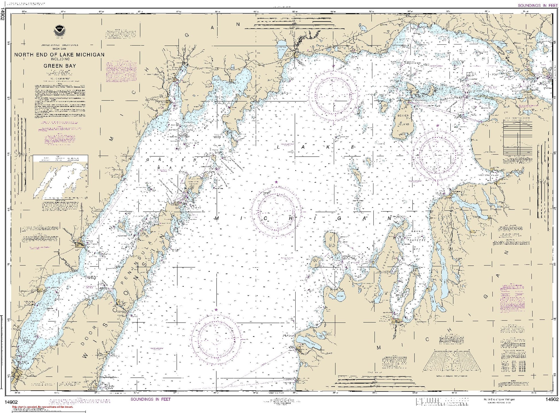 North End of Lake Michigan (14902) by NOAA