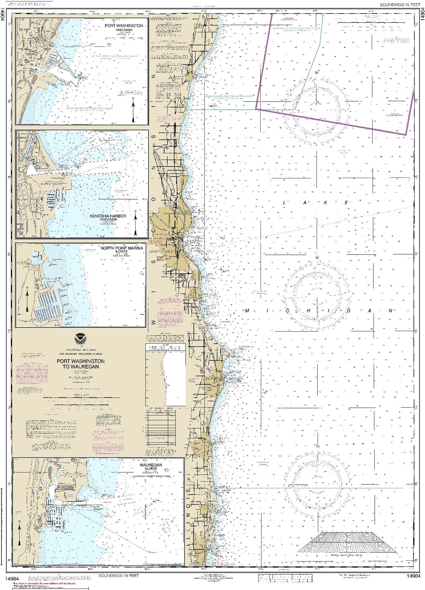 Port Washington to Waukegan (14904) by NOAA