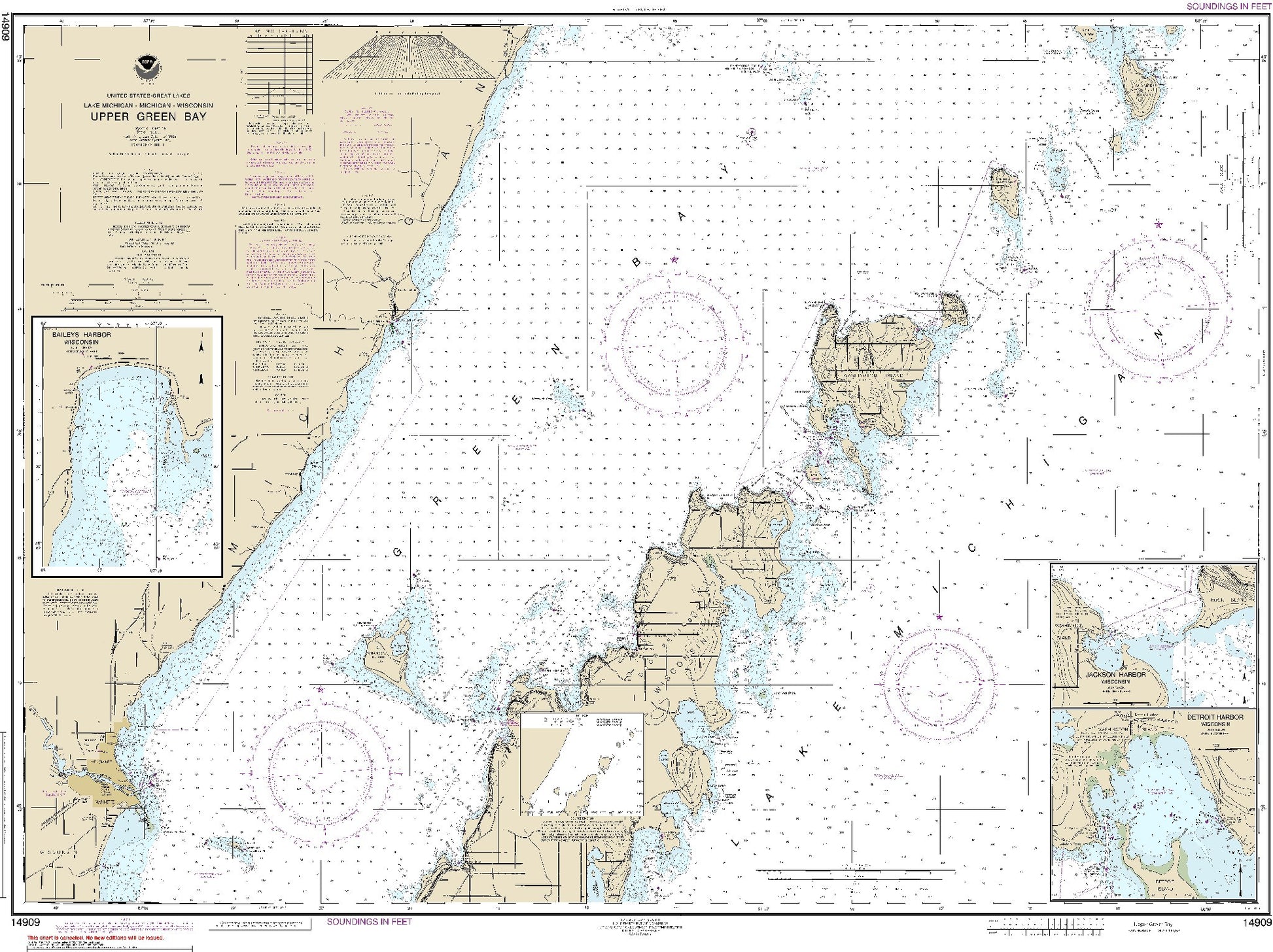 Upper Green Bay (14909) by NOAA