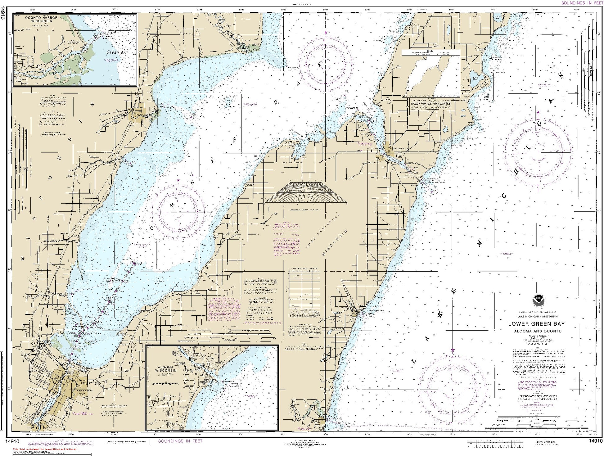 Lower Green Bay (14910) by NOAA