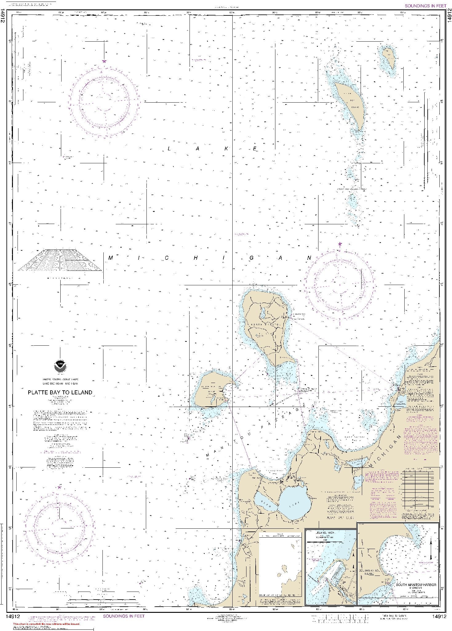 Platte Bay to Leland (14912) by NOAA