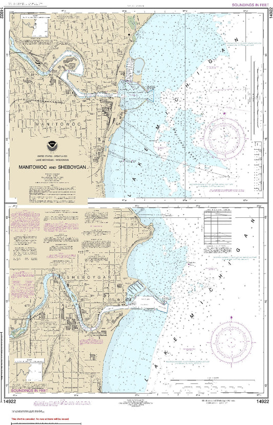 Manitowoc and Sheboygan Harbors (14922) by NOAA