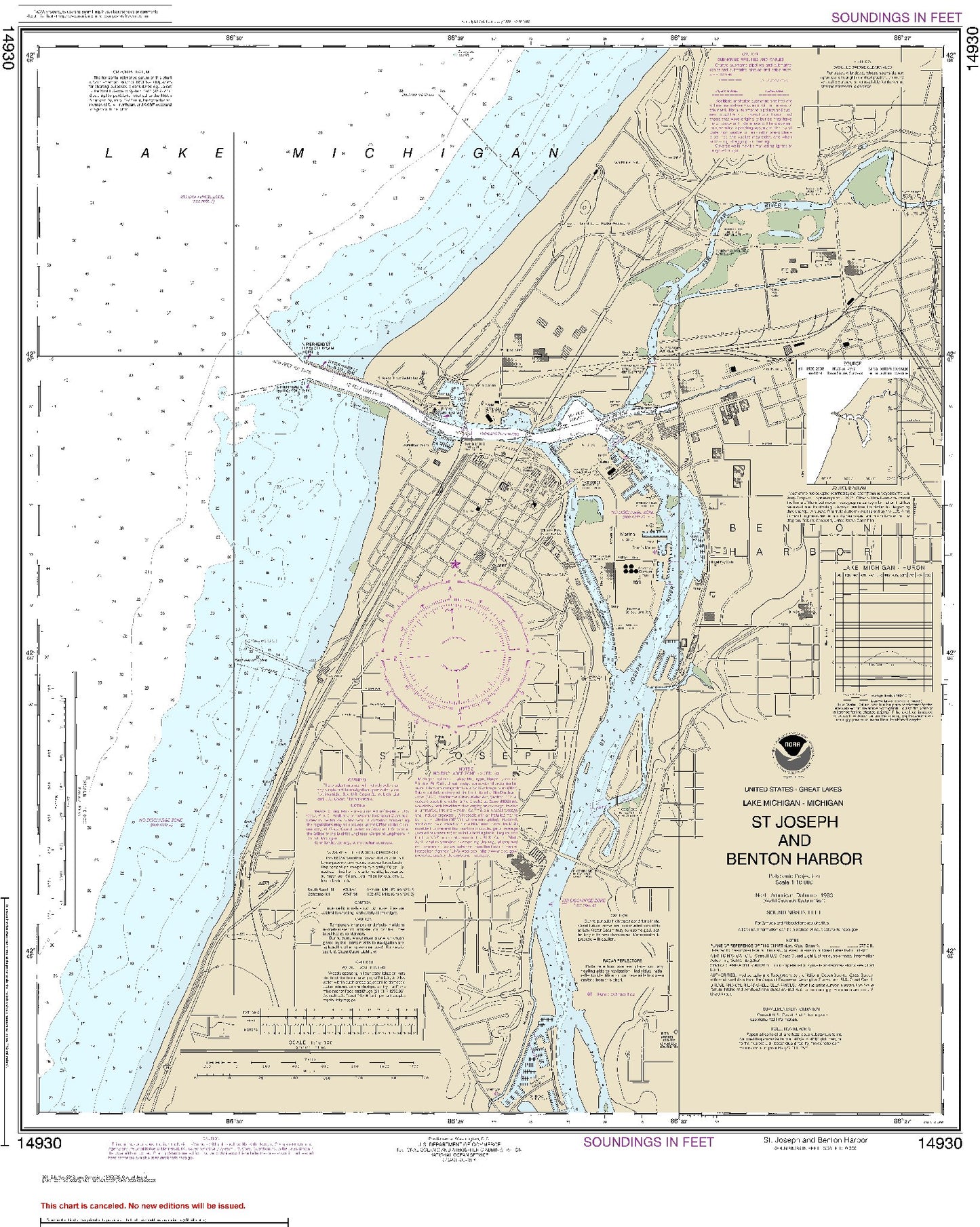 St. Joseph and Benton Harbor (14930) by NOAA