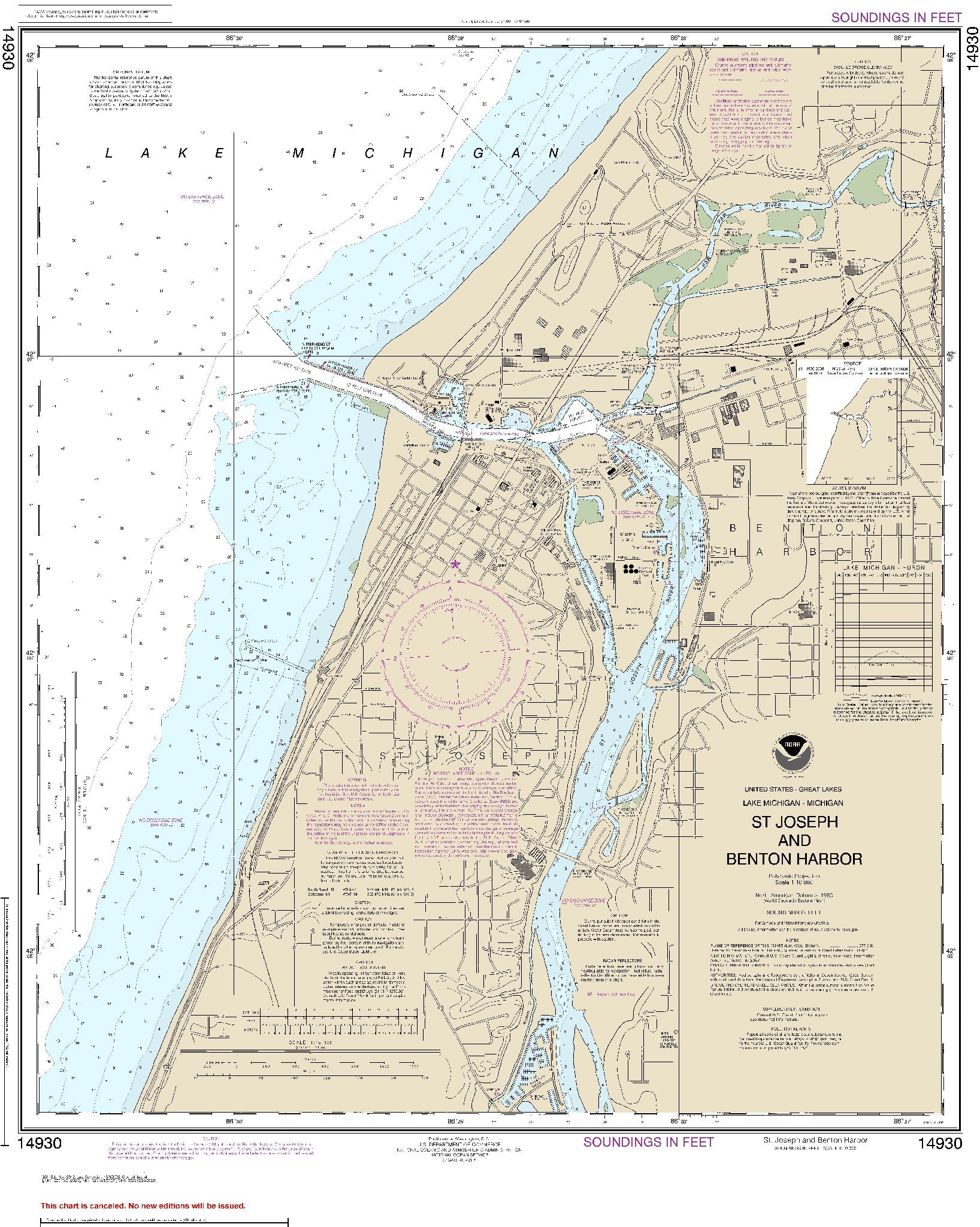 St. Joseph and Benton Harbor (14930) by NOAA