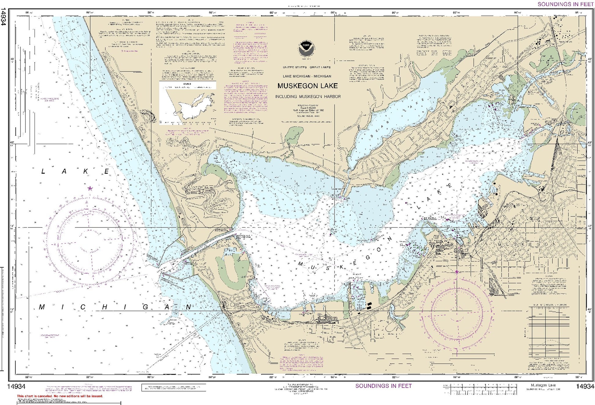 Muskegon Lake (14934) by NOAA