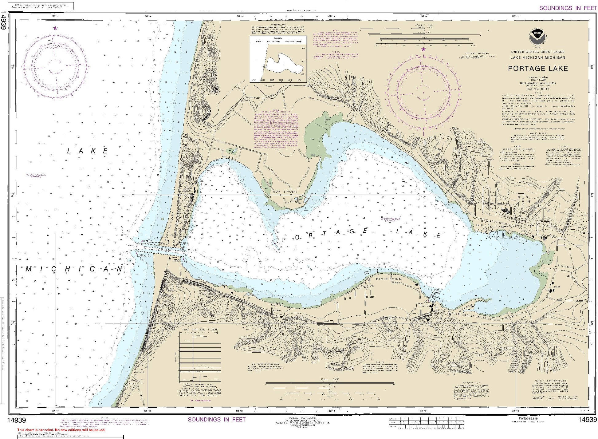 Portage Lake (14939) by NOAA