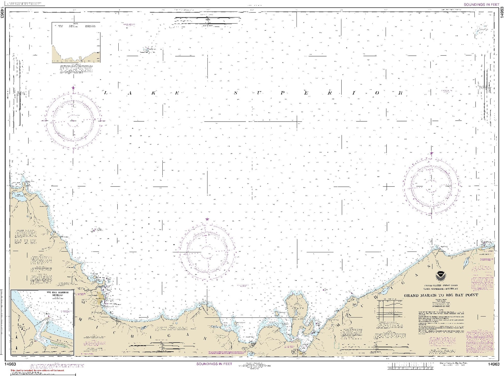 Grand Marais to Big Bay Point (14963) by NOAA