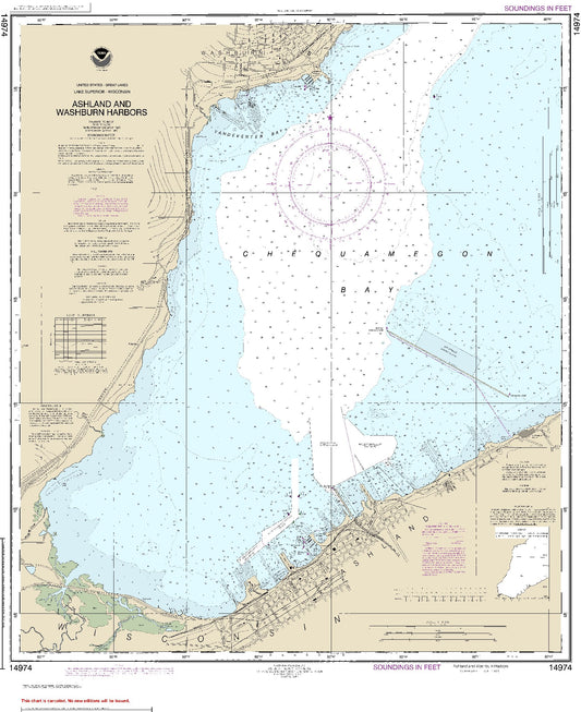 Ashland and Washburn Harbors (14974) by NOAA