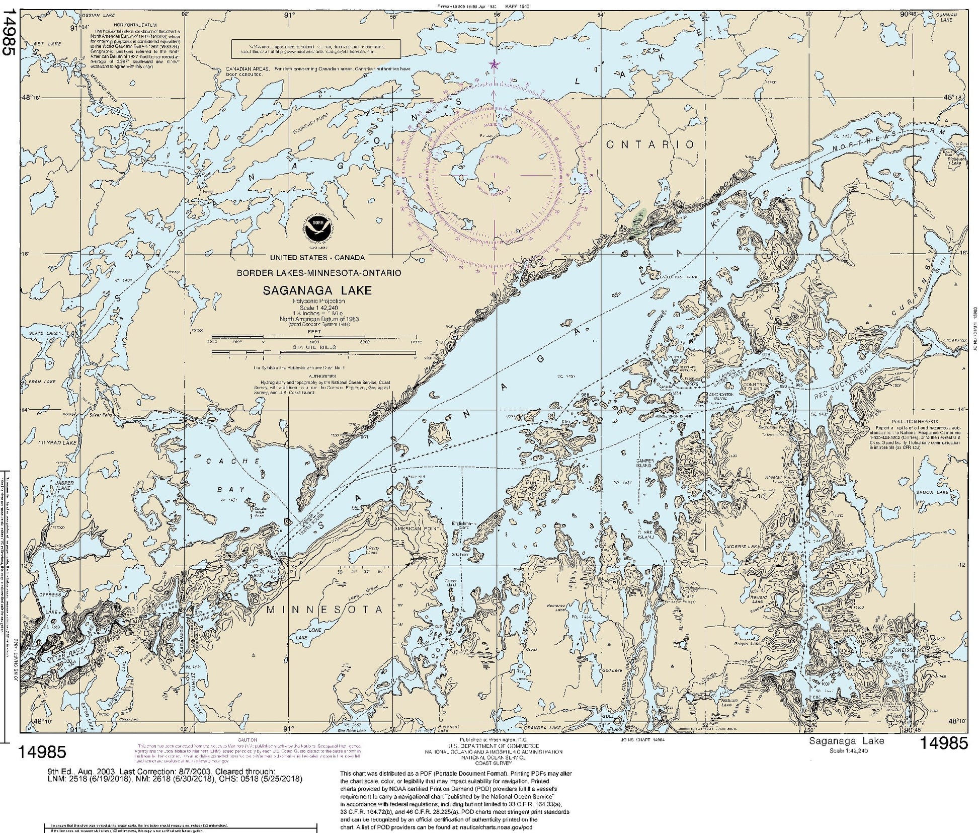 Saganaga Lake (14985) by NOAA