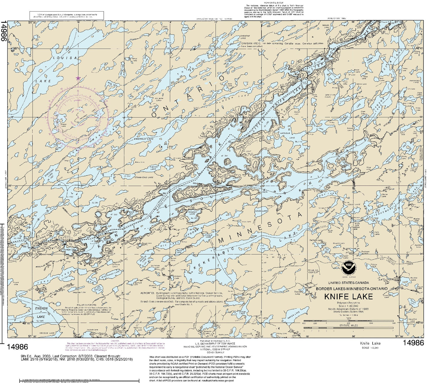 Knife Lake (14986) by NOAA