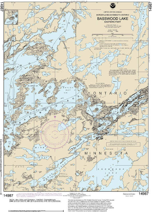 Basswood Lake, Eastern Part (14987) by NOAA