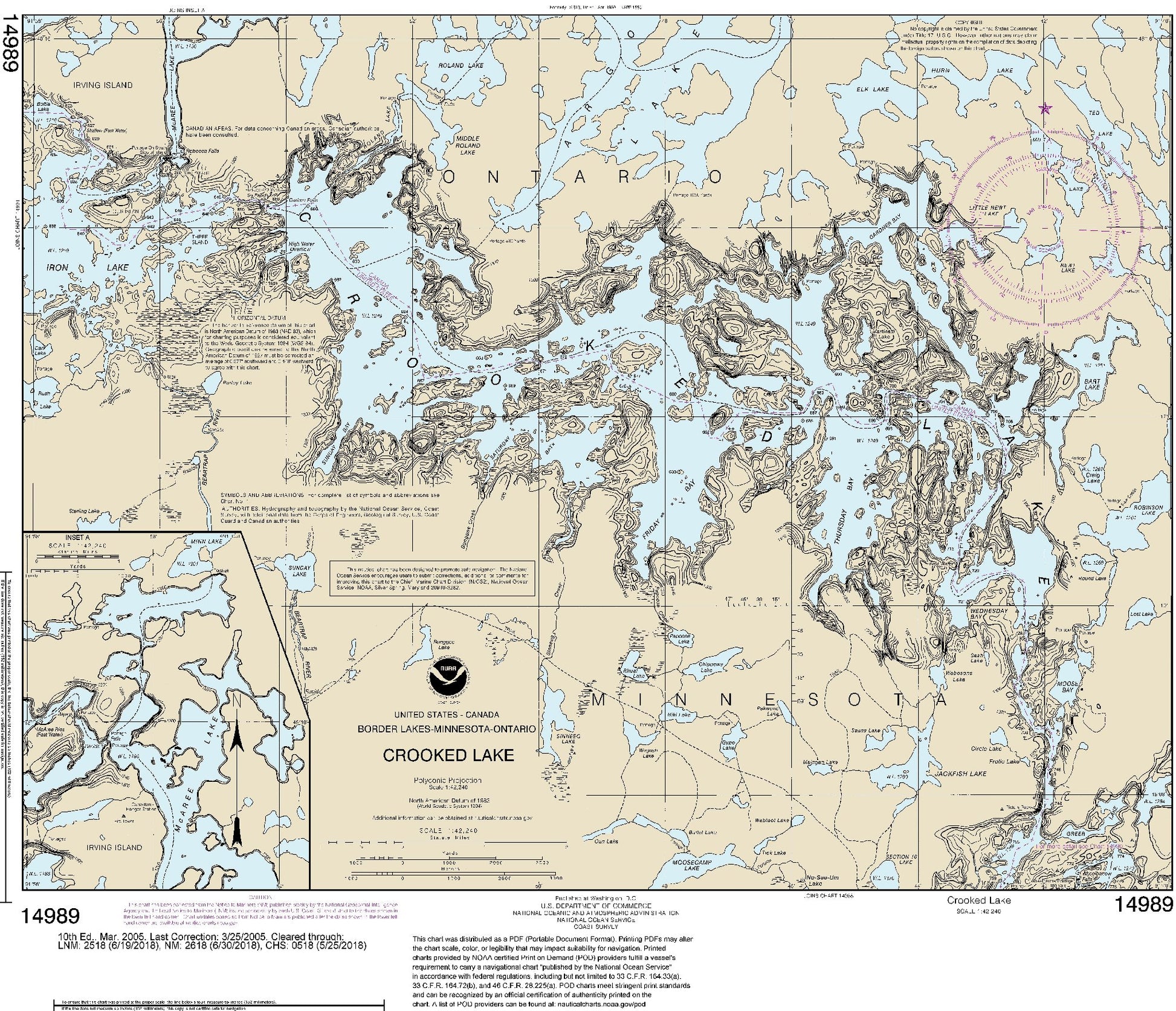 Crooked Lake (14989) by NOAA