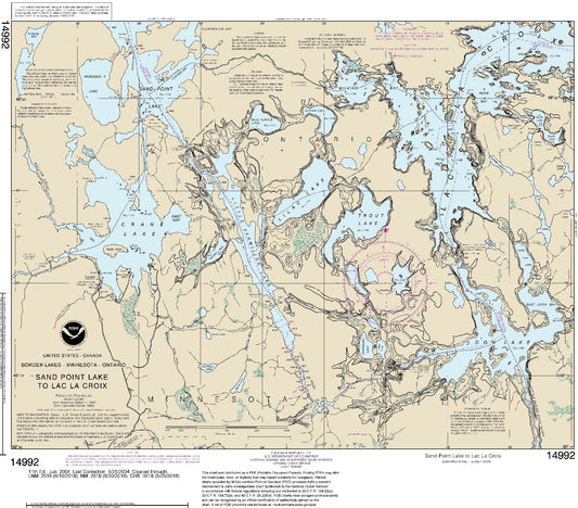 Sand Point Lake to Lac La Croix (14992) by NOAA