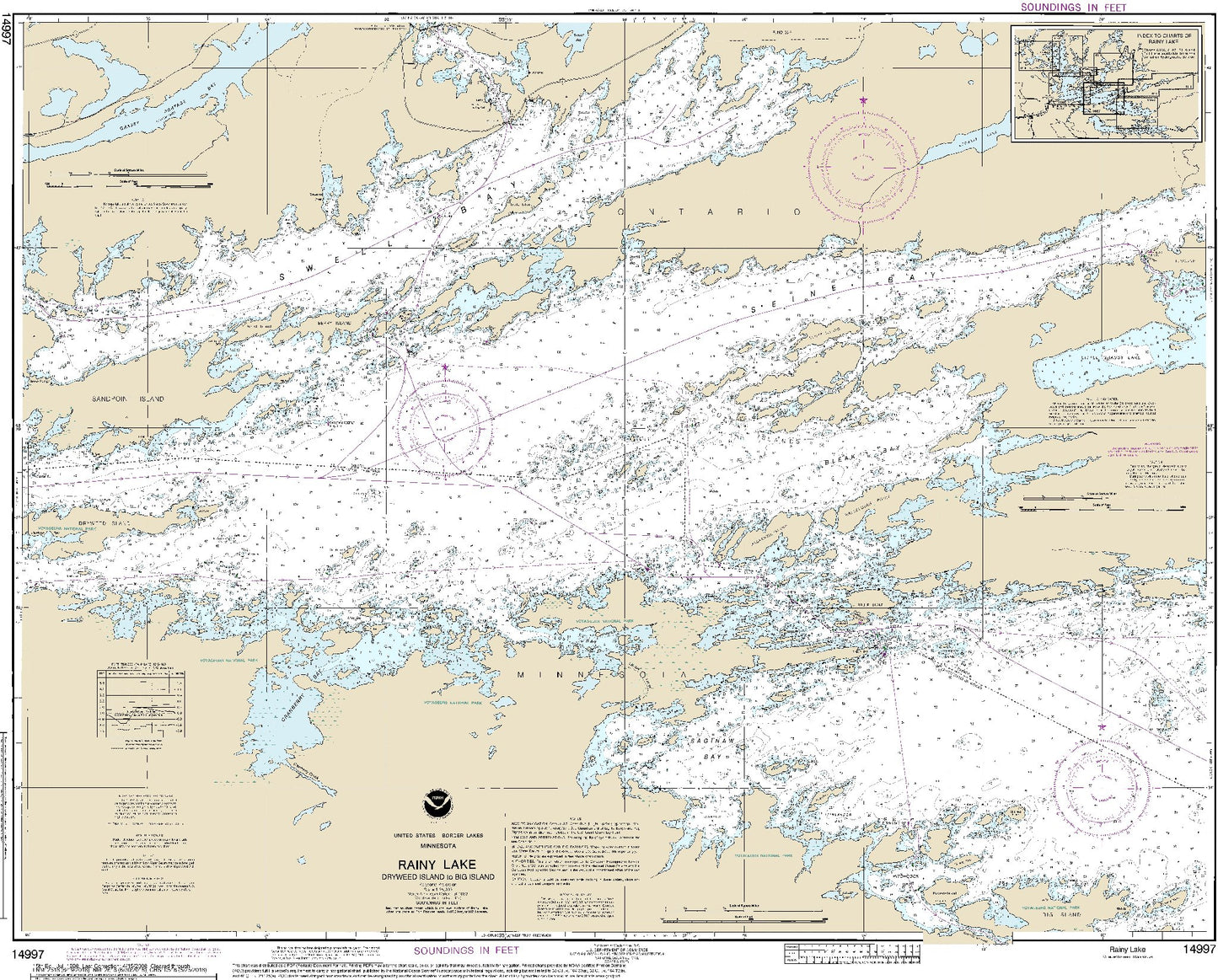 Rainy Lake - Dryweed Island to Big Island (14997) by NOAA