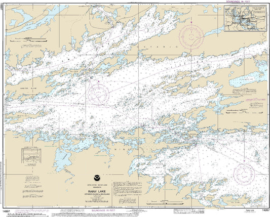 Rainy Lake - Dryweed Island to Big Island (14997) by NOAA