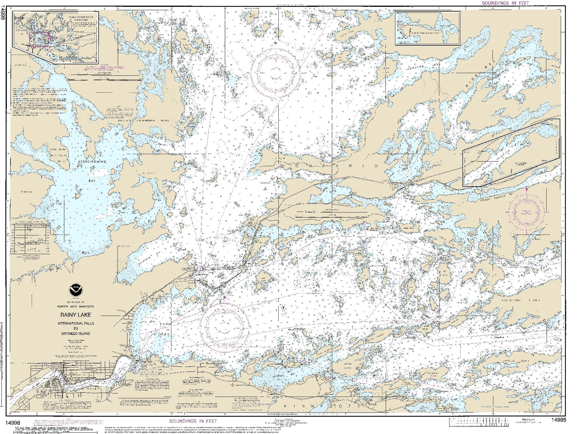 Rainy Lake - International Falls to Dryweed Island (14998) by NOAA