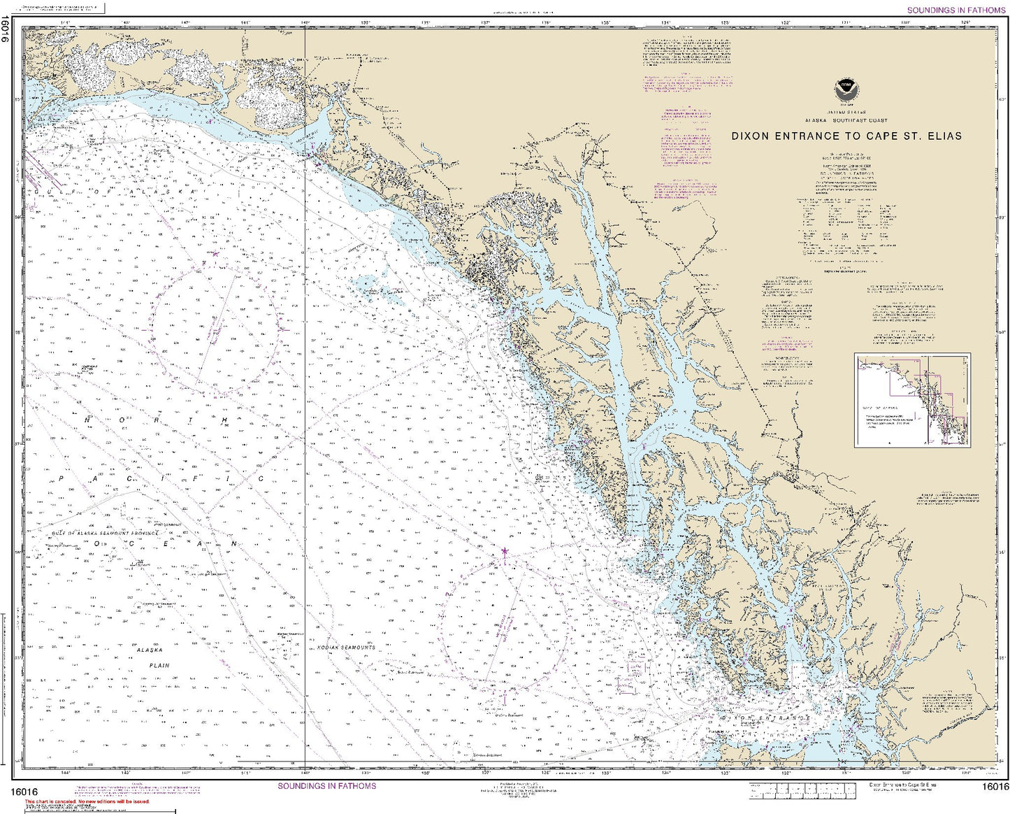Dixon Entrance to Cape St. Elias (16016) by NOAA