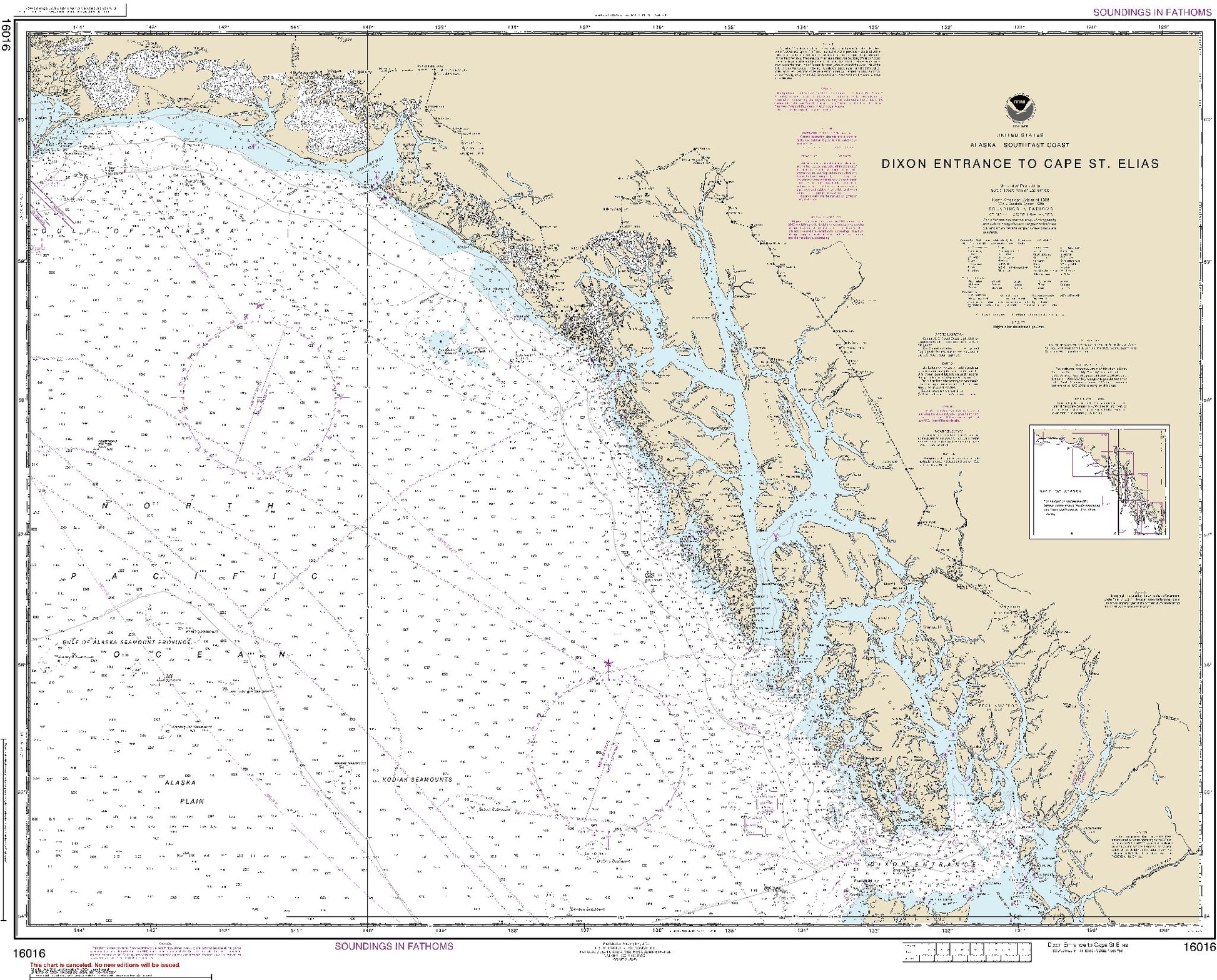 Dixon Entrance to Cape St. Elias (16016) by NOAA