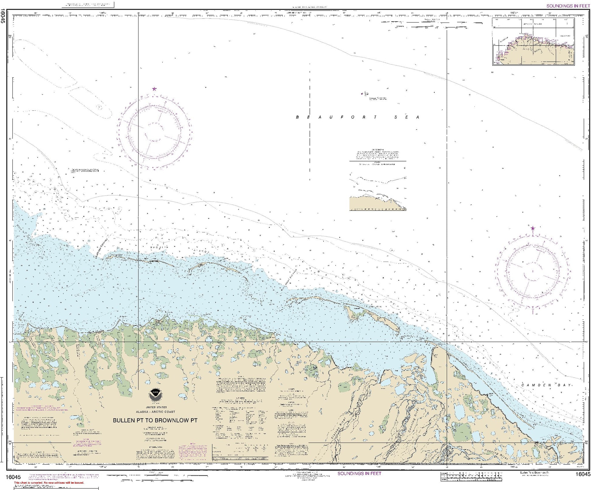 Bullen Point to Brownlow Point Alaska Arctic Coast (16045) by NOAA