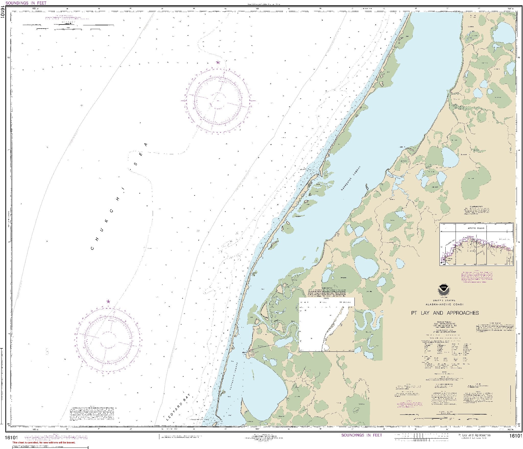 Point Lay and Approaches (16101) by NOAA – Longitude Maps