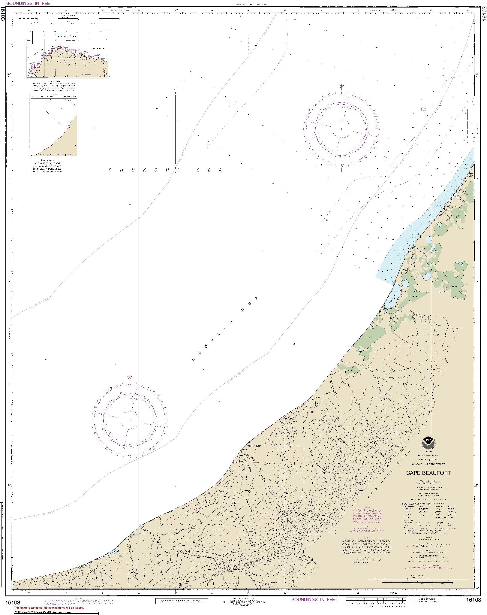 Cape Beaufort Alaska Arctic Coast (16103) by NOAA
