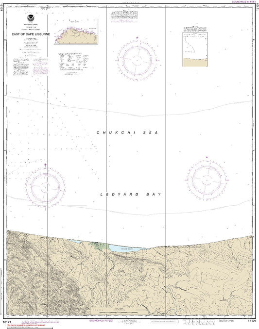 East of Cape Lisburne Alaska Arctic Coast (16121) by NOAA