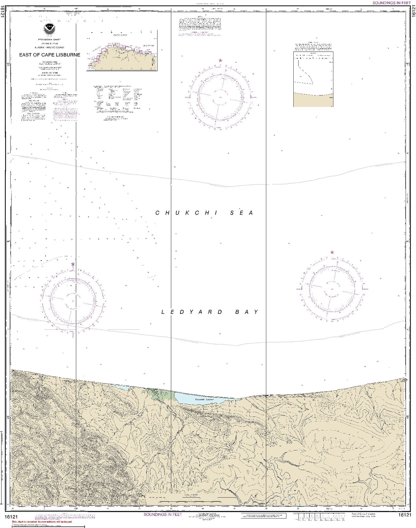 East of Cape Lisburne Alaska Arctic Coast (16121) by NOAA