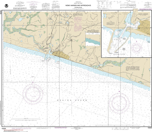 Nome Harbor and Approaches (16206) by NOAA
