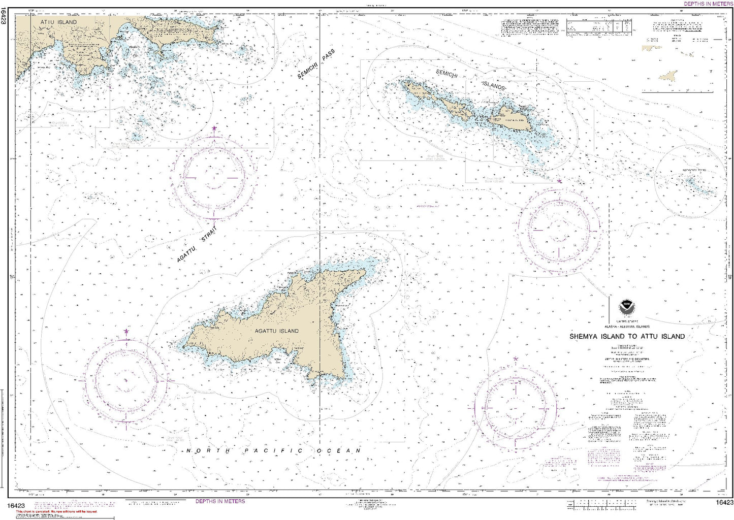 Shemya Islands to Attu Island (16423) by NOAA