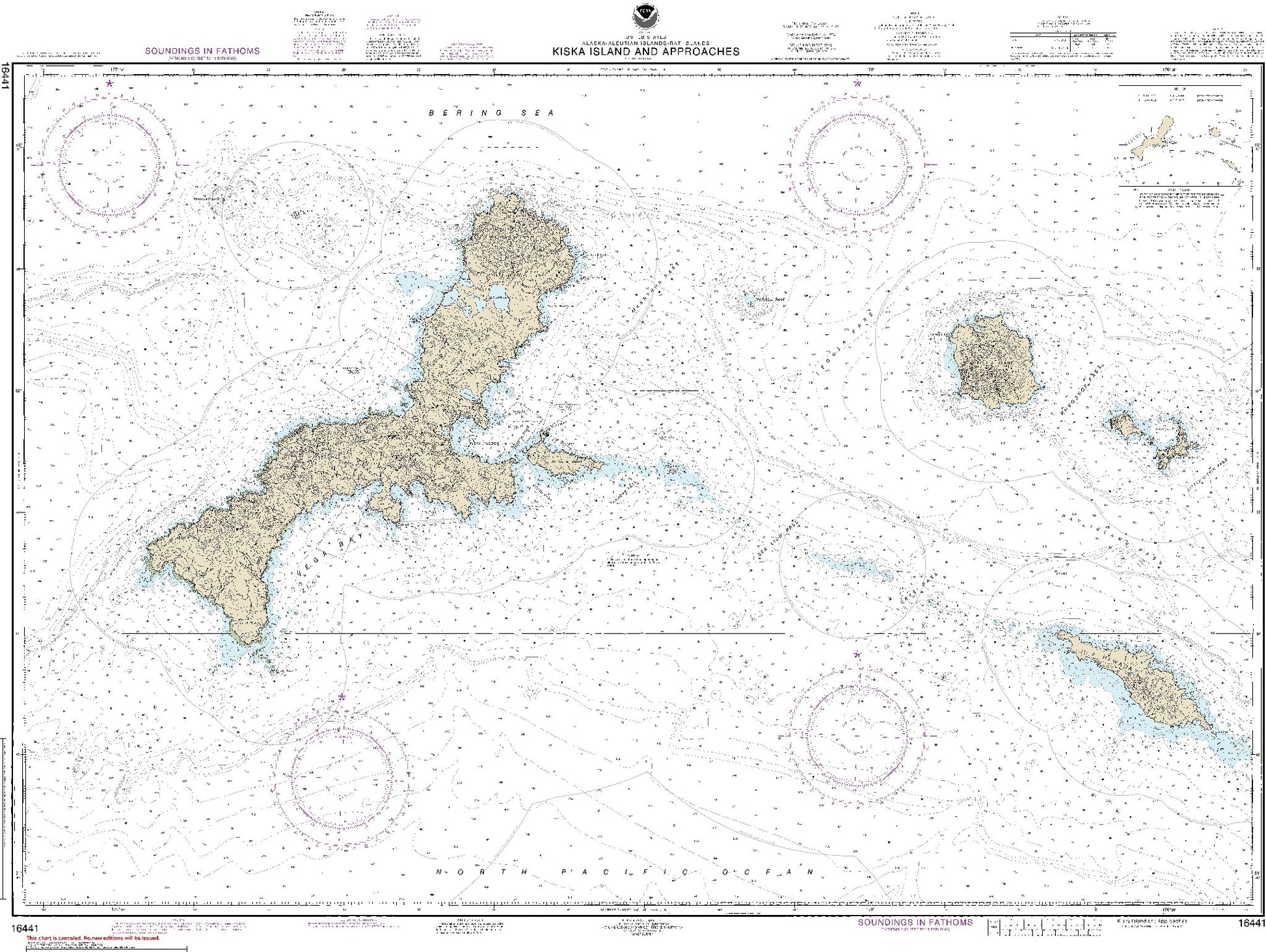 Kiska Island and Approaches (16441) by NOAA