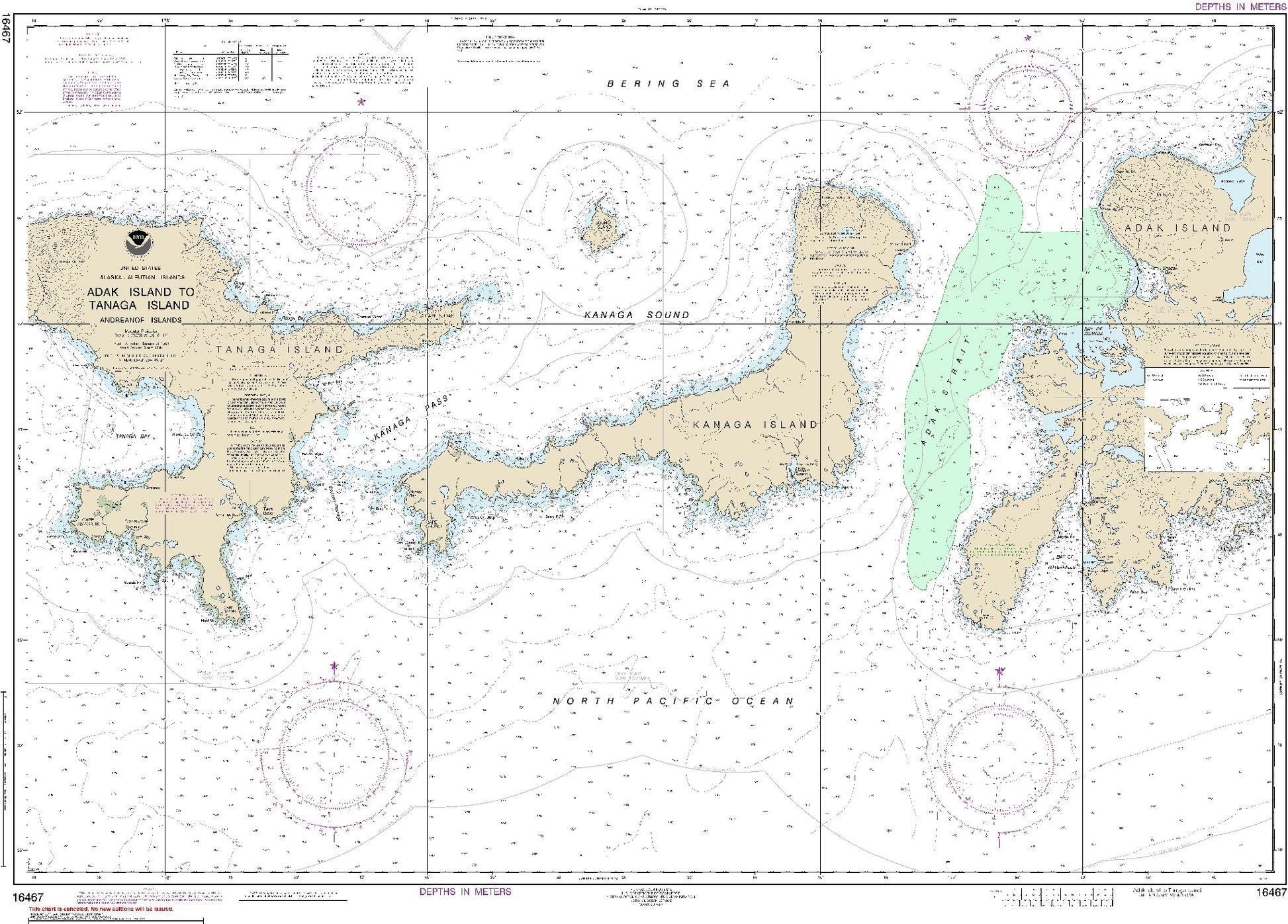 Adak Island to Tanaga Island (16467) by NOAA