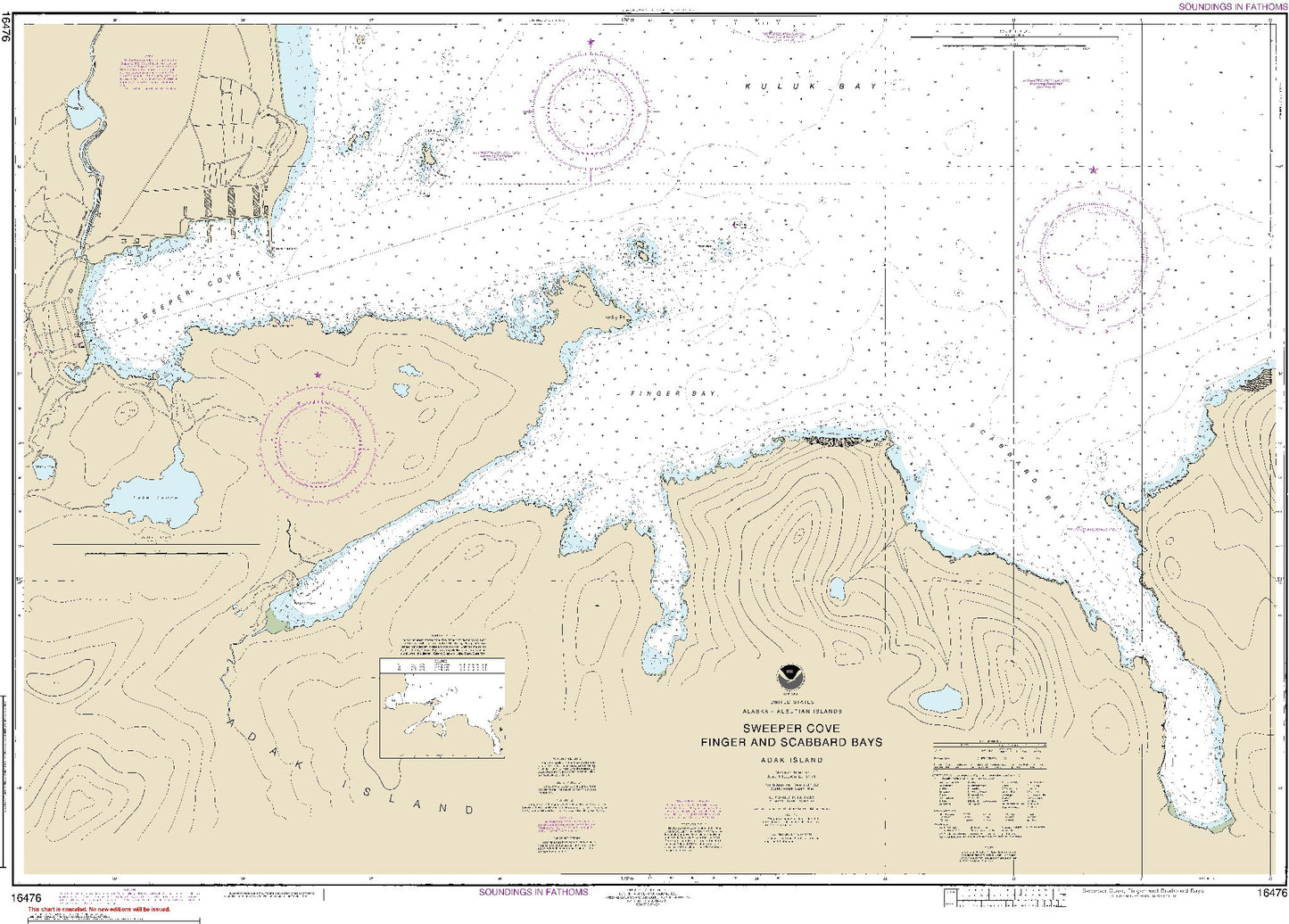 Sweeper Cove, Finger & Scabbard Bays (16476) by NOAA