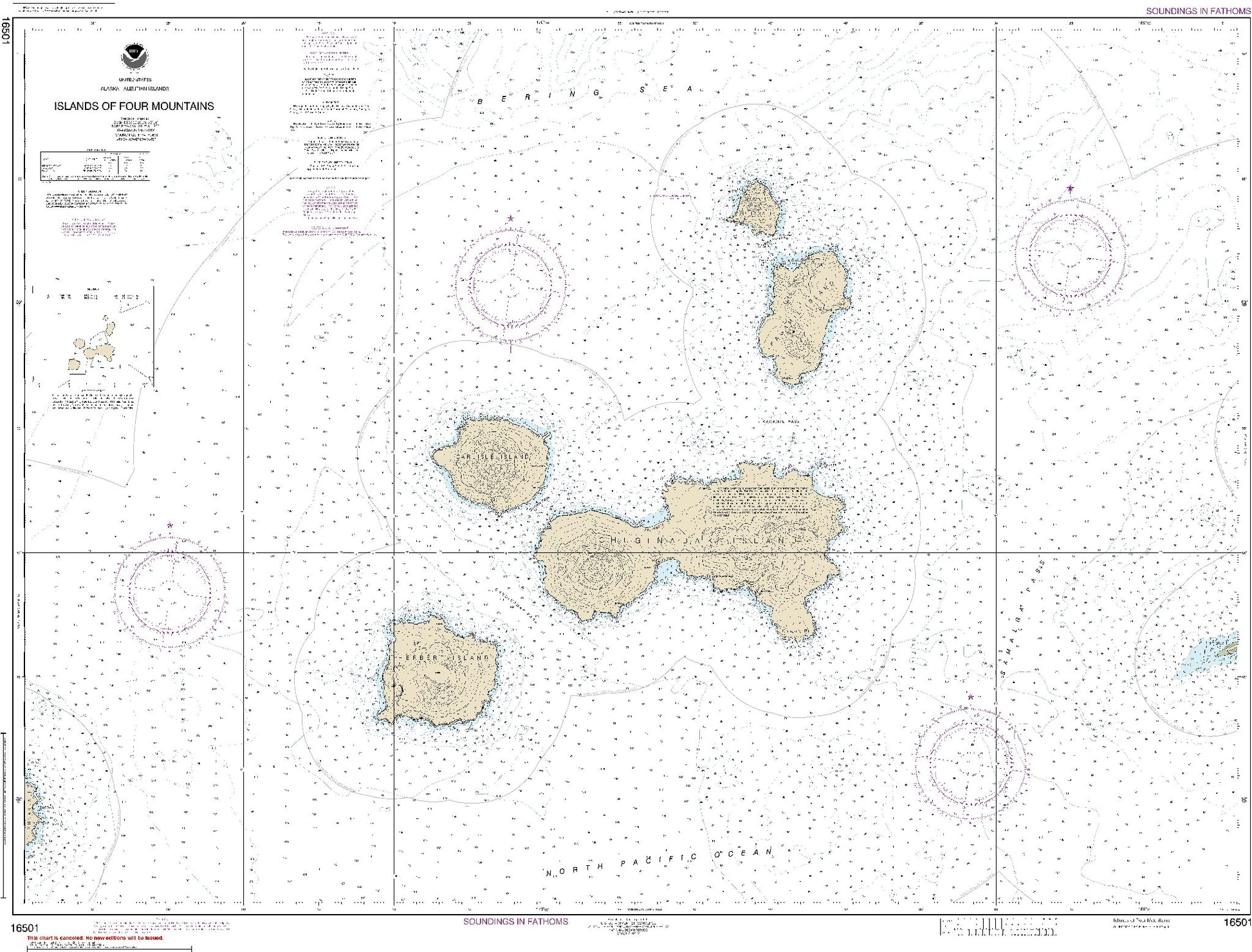 Islands of Four Mountains (16501) by NOAA