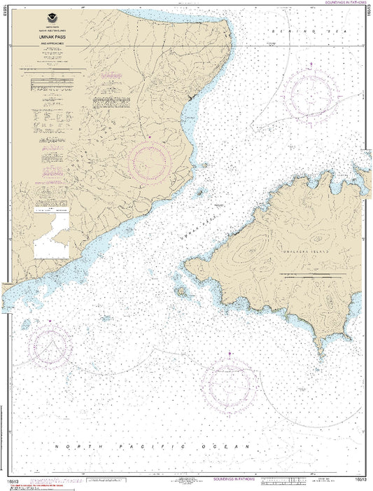 Umnak Pass and Approaches (16513) by NOAA
