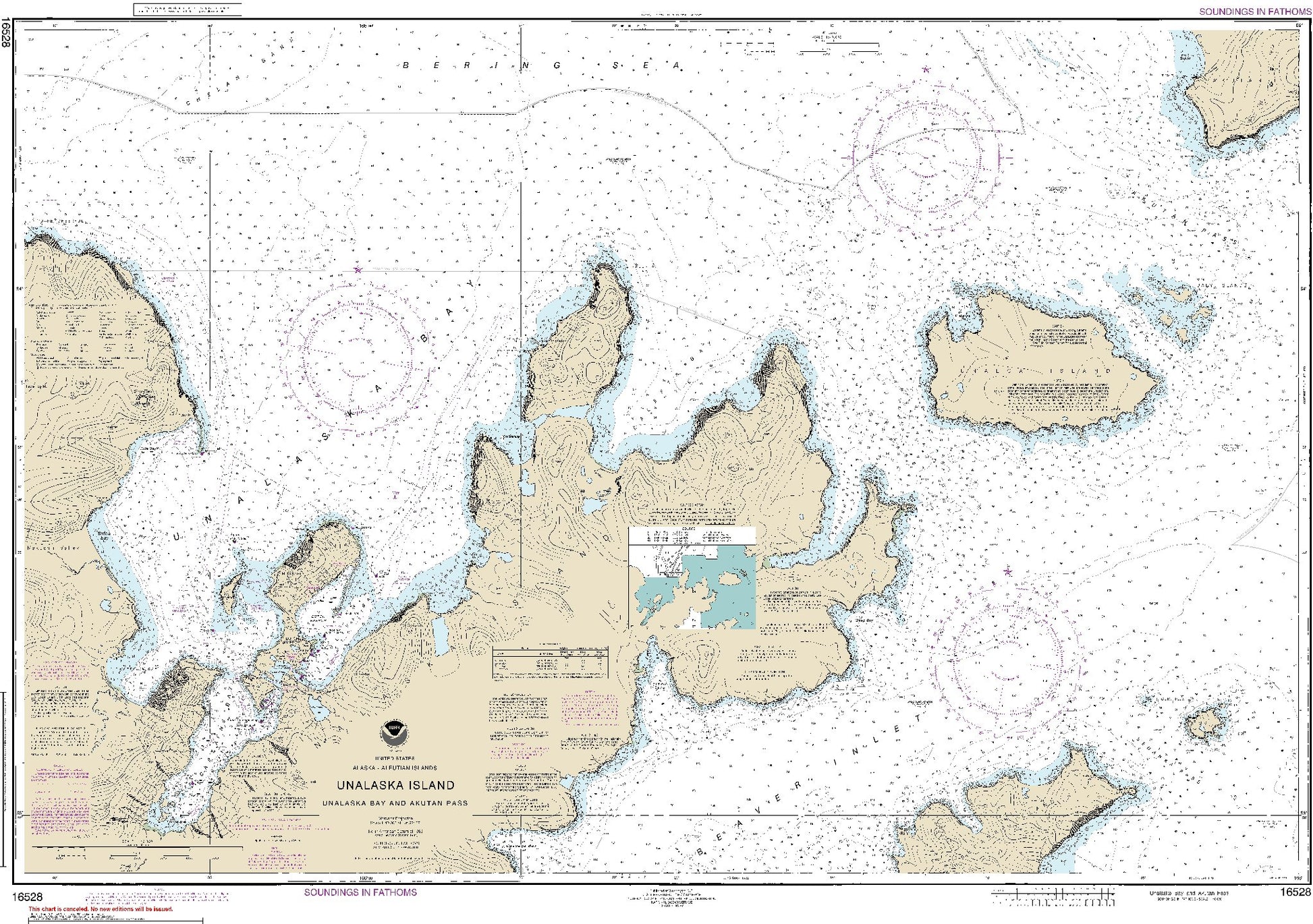Unalaska Bay and Akutan Pass (16528) by NOAA