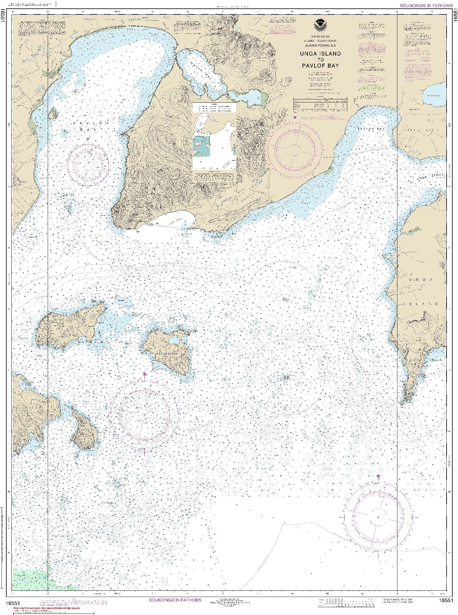 Unga Island to Pavlof Bay (16551) by NOAA