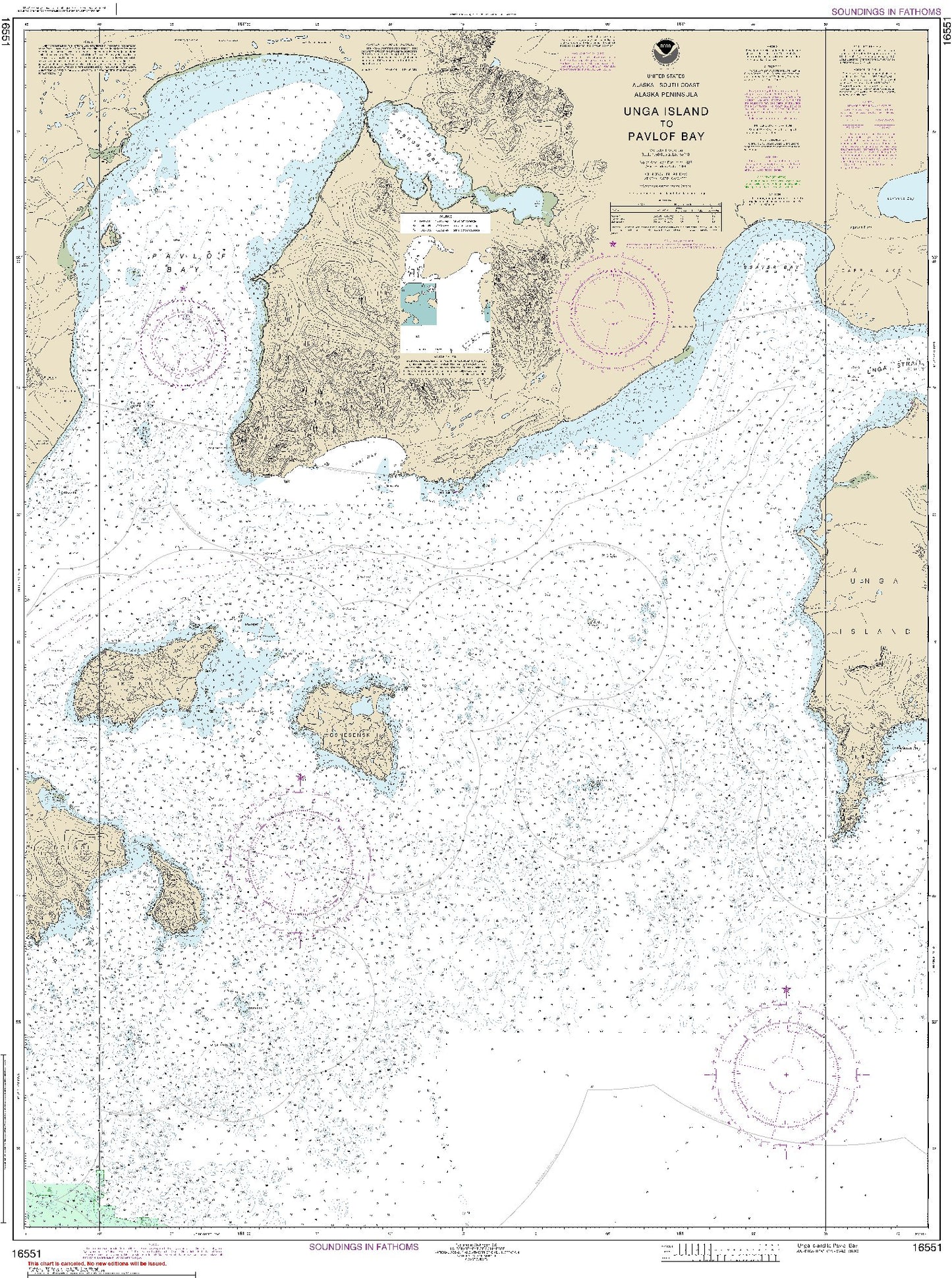 Unga Island to Pavlof Bay (16551) by NOAA