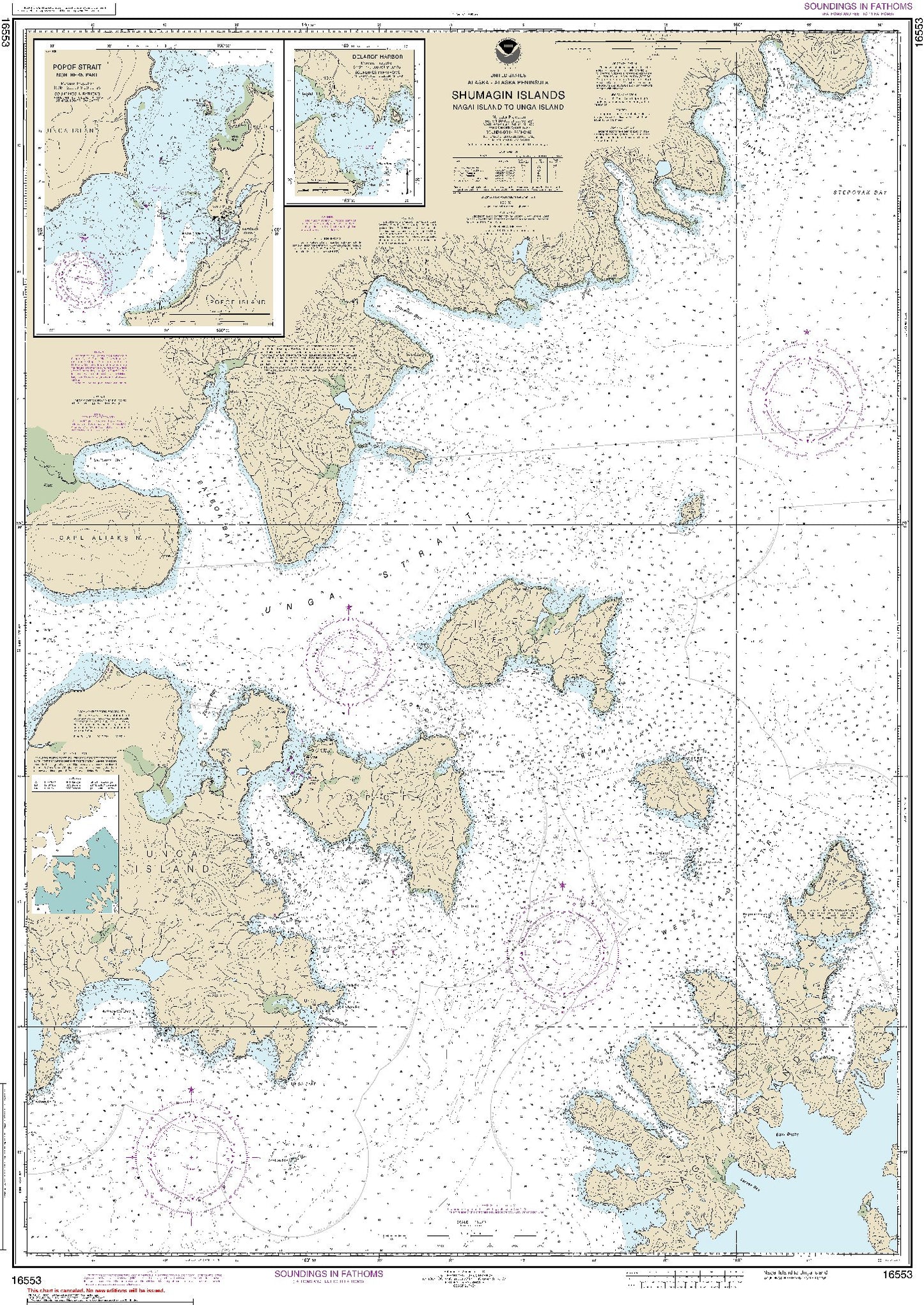 Nagai Island to Unga Island (16553) by NOAA