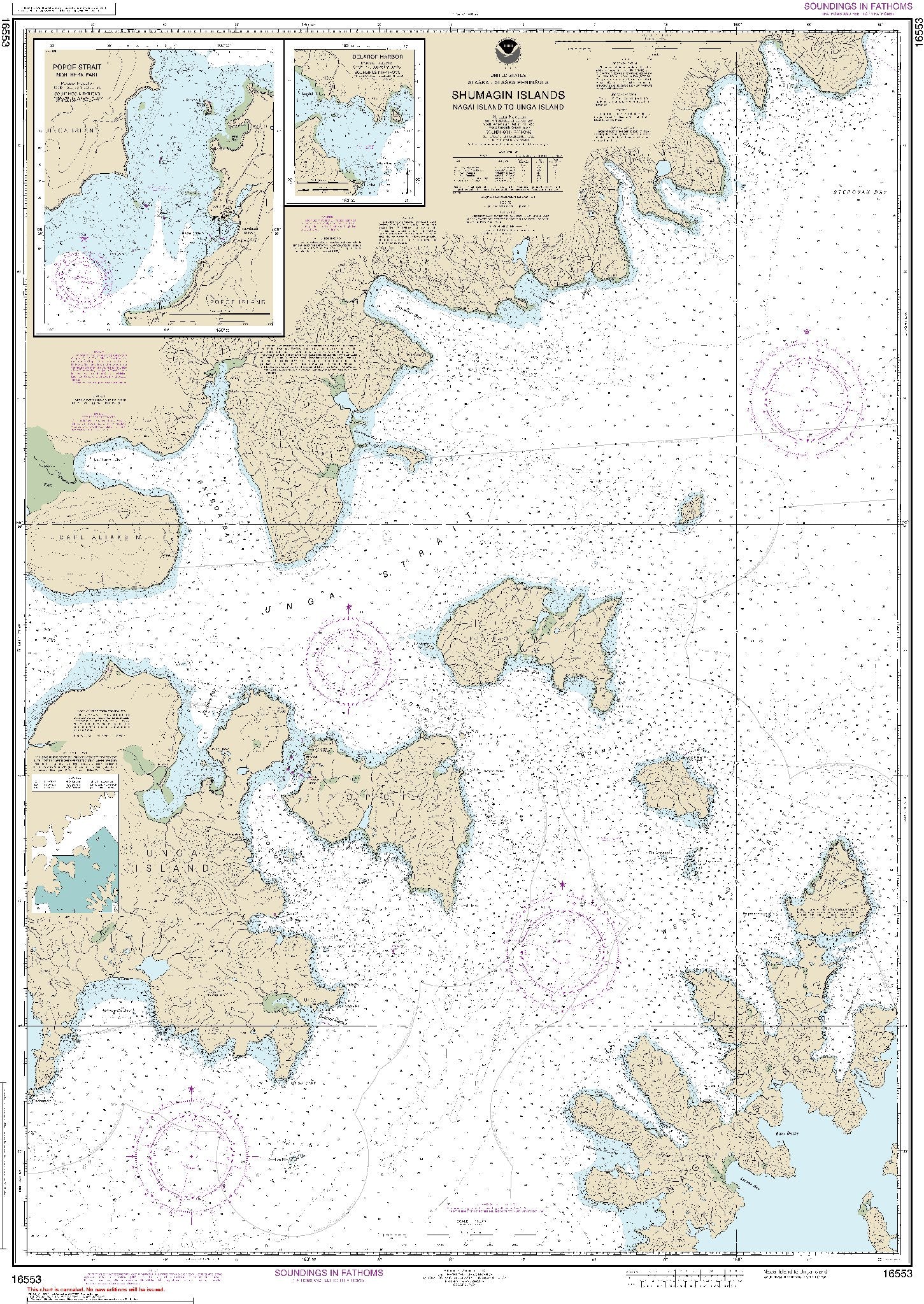 Nagai Island to Unga Island (16553) by NOAA