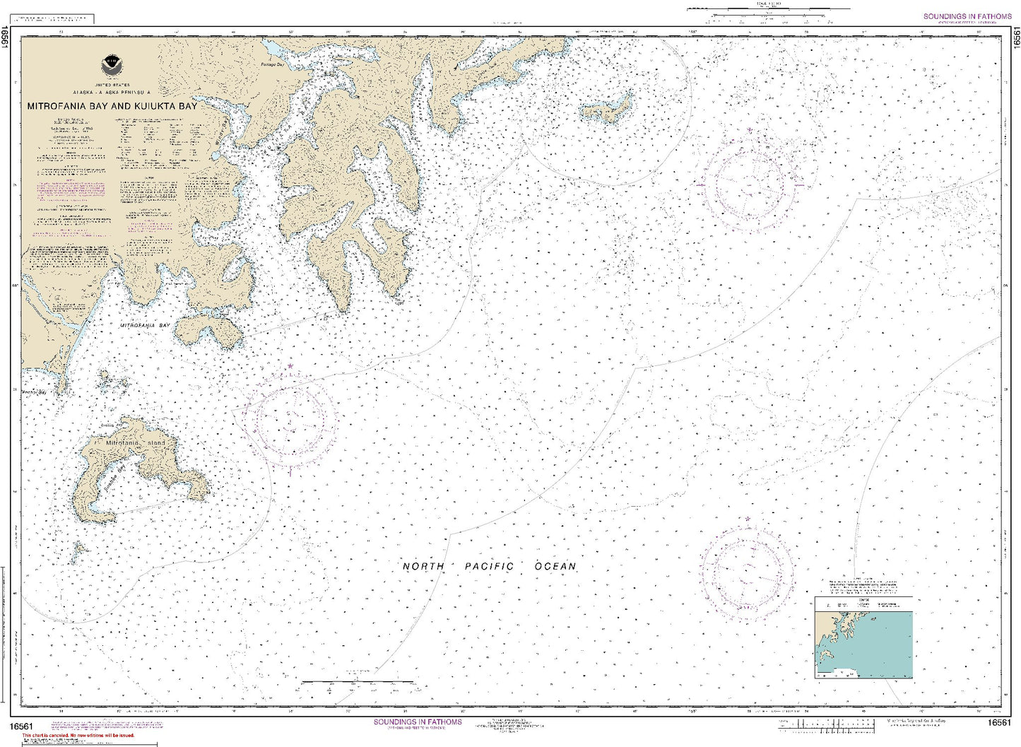 Mitrofania Bay and Kuiukta Bay (16561) by NOAA