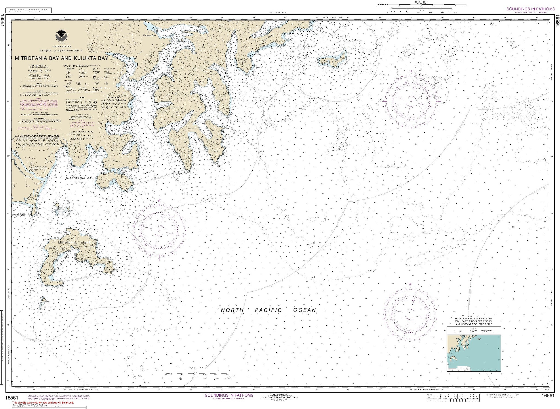 Mitrofania Bay and Kuiukta Bay (16561) by NOAA