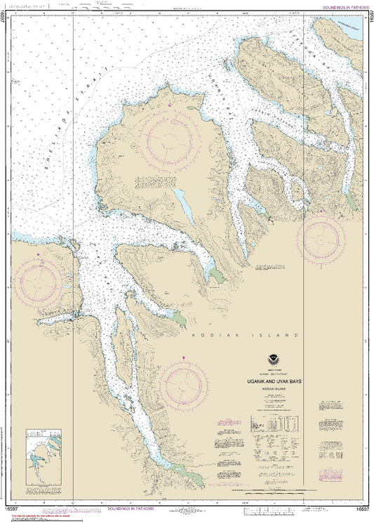 Uganik and Uyak Bays - Kodiak Island (16597) by NOAA