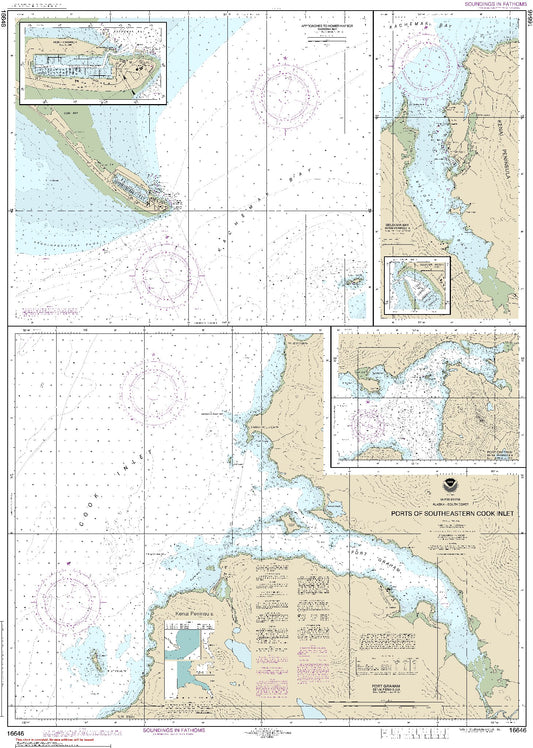 Ports of Southeastern Cook Inlet; Inset: Port Chatham-Kenai Peninsula (16646) by NOAA